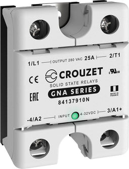 Crouzet Halfgeleiderrelais 84137910N 25 A Schakelspanning (max.): 280 V/AC Schakelend bij overbelasting 1 stuk(s)