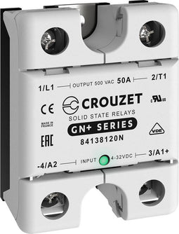 Crouzet Halfgeleiderrelais 84138120N 50 A Schakelspanning (max.): 500 V/AC Speciale nuldoorgang 1 stuk(s)