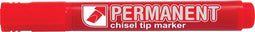Crown permanent marker, schuine punt, schrijfbreedte 1 - 3 mm, rood