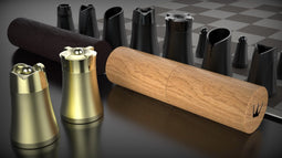 Crownes Chess Set Premium Stainless Steel: Magnetic Nesting Pieces, Compact Storage, and Rollable Ge