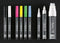 Sigel krijtmarker - beitelpunt 1-5mm - afwasbaar - wit - SI-GL181
