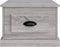 vidaXL - Salontafel - 50x50x35 - cm - bewerkt - hout - grijs