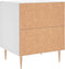 vidaXL - Nachtkastjes - 2 - st - 40x35x47,5 - cm - bewerkt - hout - wit