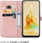 imoshion Hoesje Geschikt voor Oppo Reno 8 T (4G) Hoesje Met Pasjeshouder - imoshion Mandala Bookcase - Rosé Goud