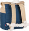 Blafre Rugzak roll top navy + beige - Kinderrugzak - Peuterrugzak - Boekentas