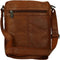 Leren A5 Crossbodytas met tabletvak - Nebraska - Brandy Cognac