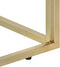 vidaXL - Wandtafel - roestvrijstaal - en - gehard - glas - goudkleurig