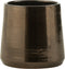 J-Line bloempot Rond terra blinkend - keramiek - goud - small - Ø 18 cm