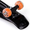 Deuba Retro Skateboard - 57 cm - LED wielen - zwart-oranje