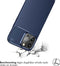 iMoshion Hoesje Geschikt voor iPhone 13 Pro Max Hoesje Siliconen - iMoshion Carbon Softcase Backcover - Blauw