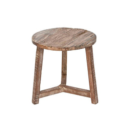 Bijzettafel Home ESPRIT Wit Bruin 45 x 45 x 45 cm