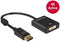 Delock 62599 - DisplayPort naar DVI actieve adapter - 1920 x 1200 @ 60 Hz - Zwart