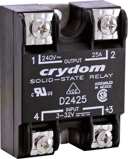 Crydom Halfgeleiderrelais D2425-10 25 A Schakelspanning (max.): 280 V/AC Direct schakelend 1 stuk(s)