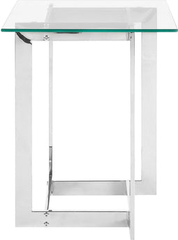 CRYSTAL - Bijzettafel - Zilver - Glas