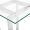 CRYSTAL - Bijzettafel - Zilver - Glas