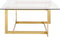 CRYSTAL - Salontafel - Goud - Glas