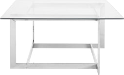 CRYSTAL - Salontafel - Zilver - Glas