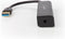 Nedis UHUBU3410BK - USB-hub 4-poorts USB 3.2 (Gen1 5Gb/s) - Zwart