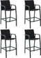 vidaXL - Tuinbarstoelen - 4 - st - textileen - grijs