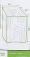 Pro Garden Afdekhoes Stapelstoelen - Waterdicht 2500mm - 68 x 68 x 120 cm - Zwart