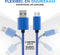 CS Consoleskins Oplaadkabel geschikt voor PS4 - 2 Meter - Snelle Oplader geschikt voor PlayStation 4 Controller - Micro USB Kabel – Nylon Gevlochten Snellader - Accessoires geschikt voor PS4 - Blauw