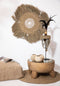 Bazar Bizar - De Oh my Gee poef - Katoenen poef - Beige - 60 x 60 x 25 cm
