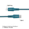 imoshion Kabel - Geschikt voor Lightning naar USB C - 1 meter - Oplader Kabel geschikt voor Apple iPhone 11/12/13/14 - Donkerblauw