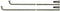 Spaken met nippels Sapim 264-13 - ø2.33mm - FG 2,6 - RVS (100 stuks)
