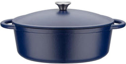 GSW - Blue Magic - Cocotte - 33 x 26 cm - Gietijzer - Blauw - Alle warmtebronnen inclusief inductie