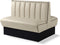 Bel Air Dinerbank Double Booth HW-120DB Off White and Black