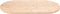 vidaXL - Tafelblad - ovaal - 90x45x2,5 - cm - massief - grenenhout