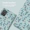 iMoshion Hoesje Geschikt voor Samsung Galaxy A51 Hoesje Met Pasjeshouder - iMoshion Design Bookcase smartphone - Blauw / Blue Flowers
