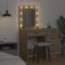 vidaXL - Kaptafel - met - LED-verlichting - - - Sonoma - Eik - 50x41x135 - cm