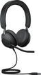 Jabra Evolve2 40 UC - USB headset - Duo model met 360° busylight - Zwart