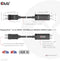 Club 3D - DisplayPort 1.4 naar HDMI Kabel - 4K120Hz 8K60Hz HDR10 - Zwart (3m)