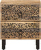 vidaXL - Nachtkastje - 40x33x46 - cm - massief - mangohout