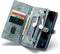 Caseme - vintage 2 in 1 portemonnee hoes - Geschikt voor iPhone 12 Mini - Blauw