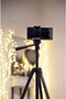 DÖRR Smarty Tripod 1/4 inch Werkhoogte: 40.5 - 112 cm Zwart Incl. smartphonehouder, Incl. tas