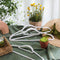 Songmics Milano - Kledinghangers - Antislip Fluweel - Wit/Zilver (50 stuks)
