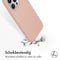 Accezz Liquid Silicone Backcover - iPhone 15 Pro Max - Schokabsorberend - Roze