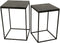 PTMD Volos Set Of 2 Side Tables Brown Marble