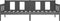 vidaXL - Slaapbank - massief - grenenhout - grijs - 90x190 - cm