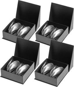 Anovi Zeeuws Mosselbestek - Traditioneel Bestek - Gepolijst Zilvertin - Luxe Geschenkverpakking (4 stuks)