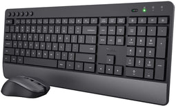 Trust Trezo - Draadloos Toetsenbord en Muis - Stille toetsen - Qwerty