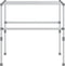vidaXL - Droogrek - 83x(50-55)x(40-85) - cm - aluminium