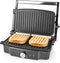 Nedis Contact Grill - 1500 W - 27.8 x 17 cm - Regelbare temperatuur - Kunststof / Roestvrij Staal
