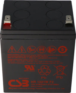 CSB-HR1221WF2 12 volt AGM loodzuuraccu 1.75Ah - 21Wh, 90x70x106mm Faston 6.3mm hoge stroombestendig