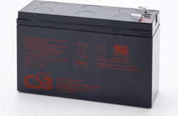 CSB-HR1224WF2F1 12 volt AGM loodzuuraccu 2Ah - 24Wh, 151x51x98.3mm + pool 6.3 / -pool 4.8mm bestand tegen hoge stroomsterkte