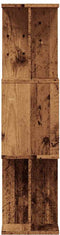 vidaXL - Boekenkast - 80x24x96 - cm - bewerkt - hout - oud - houtkleurig