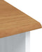 vidaXL - Hutch - 'ASKIM'Wit - 91x30x104 - cm - Massief - Hout - Grijsgroen